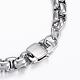 304 Stainless Steel Box Chain Bracelets BJEW-H508-07P-2