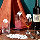 オリクラフトの白紙ワイングラスのタグ  パーティーの記念品として空白のマーカーを飲む  4 スタイル紙自己粘着漫画ステッカー付き  六角  4.3x5x0.03cm  200pc CDIS-OC0001-07C-5