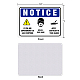 UV-geschützte und wasserdichte Aluminium-Warnschilder AJEW-GL0001-01B-10-2