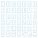 Globleland 42 шт. трафареты с буквами символы цифры трафареты для рукоделия многоразовые пластиковые трафареты для рисования масштабный шаблон для скрапбукинга своими руками DIY-WH0374-80-1
