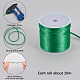 Pandahall 10 color 2mm satin rattail cord string nylon trim cordón de seda para la amistad pulsera NWIR-PH0001-40B-4