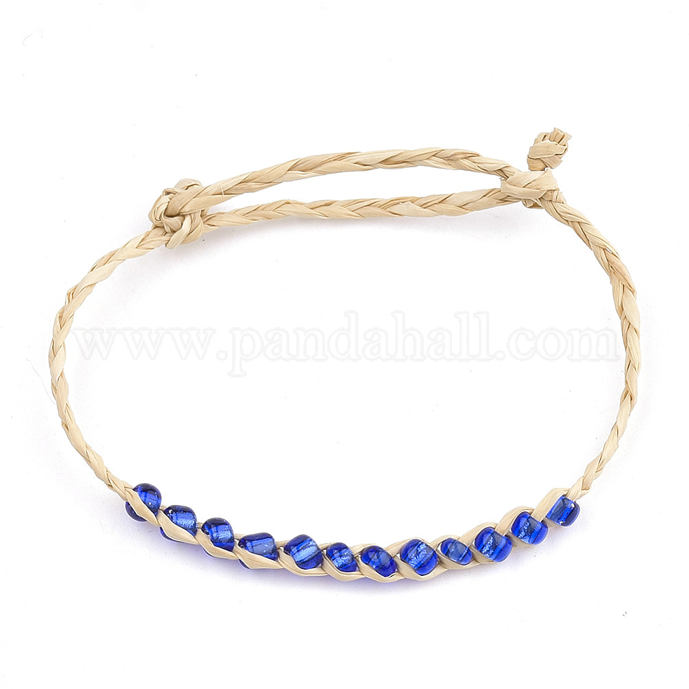 Wholesale Handmade Braided Raffia Bracelets