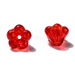 Perles de verre tchèques 2 trous en forme de larme d'Amos par Puca® - 5,5 x 2,5 mm - Cristal - 10 g (~53 perles) - France