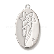 Латунные микро проложить кубического циркония подвески KK-U038-05P-05