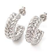 Серьги-гвоздики из нержавеющей стали 304 EJEW-G395-28P