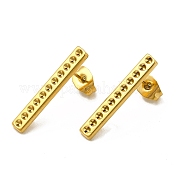 Ion Plating(IP) 304 Stainless Steel Stud Earring Findings EJEW-I281-12G