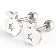 Серьги-штанги для хрящей из нержавеющей стали 201 EJEW-R147-23