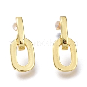 Серьги-кольца из латуни EJEW-H104-13G