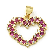Подвески из кубического циркония с покрытием из латуни KK-U029-09G-03
