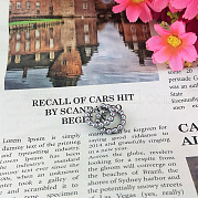 Стильные круглые серьги-кольца из нержавеющей стали VG2552-1