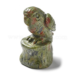 Резные фигурки целебных попугаев из натуральных драгоценных камней G-K342-01