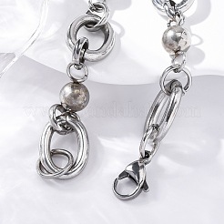 Браслеты из круглой цепи из нержавеющей стали 304 BJEW-I293-01P