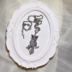 Винтажные подвески в виде совы из сплава с кристаллами и стразами&nbsp;WU5085