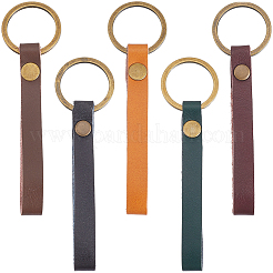 10шт брелок из коровьей кожи 5 цветов&nbsp;KEYC-SC0001-67