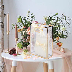 12 шт. прямоугольные пластиковые подарочные пакеты ABAG-SP0001-07D