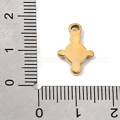 Pendentifs cabochons en acier inoxydable 304&nbsp;SA-CBA0563-15G
