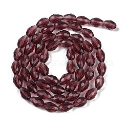 Chapelets de perles en verre transparente  &nbsp;EGLA-N013-T6mm-D03