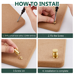 4 комплект латунных мебельных накладок&nbsp;FIND-FH0016-58D