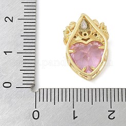 Латунные микро проложить кубического циркония бусы&nbsp;KK-K298-05G-01