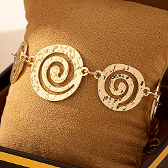 Браслеты на лодыжку из сплава в виде спиральной цепочки&nbsp;FS-WGDDAE2-01