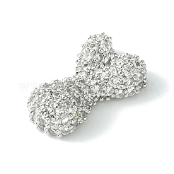 Ciondoli in ottone con zirconi chiari con placcatura a cremagliera&nbsp;KK-S378-01P-Y