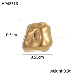 Бусинки из кованой нержавеющей стали 304&nbsp;STAS-OY012-16G