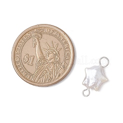 Подвески-коннекторы из натурального жемчуга Кеши PALLOY-JF04241-01