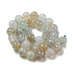 Граненые натуральные драконьи вены агатовые бусины G-F447-12mm-I01