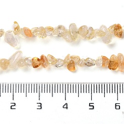 Естественно цитрин чипов бисера пряди G-D093-A04