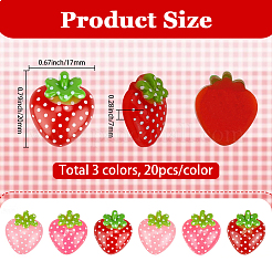 60шт 3 цвета прозрачные кабошоны из смолы&nbsp;RESI-SC0006-53