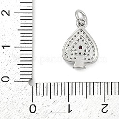 Латунные микропаве прозрачные подвески с фианитом KK-G522-53P-02