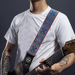 Поликоттоновые ленты с вышивкой в этническом стиле 5м&nbsp;OCOR-FG0001-42C