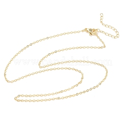 Латунные кабельные цепи ожерелья NJEW-G183-03G-03