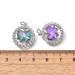 Латунные микро проложить кубического циркония подвески&nbsp;KK-Q043-07P