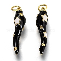 Латунь эмаль подвески&nbsp;KK-B026-15G-A