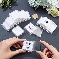 Прозрачные акриловые свободные коробки для демонстрации алмазов&nbsp;LS-CON-WH0087-54B