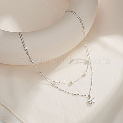 Ожерелья с подвесками из натурального пресноводного жемчуга NJEW-G153-04P