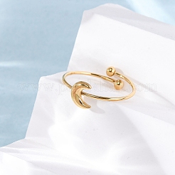 Кольцо-манжета из нержавеющей стали 304 для женщин&nbsp;RJEW-A071-01A-G