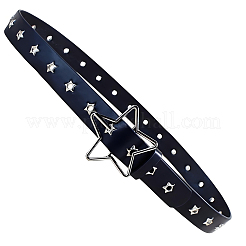 Ремни-цепочки из искусственной кожи с застежками в виде звезд из сплава DIY-WH20007-285A