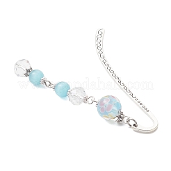 2 круглая закладка для книг ручной работы в стиле лэмпворк&nbsp;AJEW-JK00404