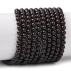 Гранат природный бисер нитей&nbsp;G-J376-37-4mm