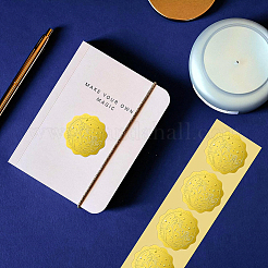 Самоклеящиеся наклейки с тиснением золотой фольгой DIY-WH0211-193