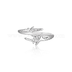 Messing Micro Pave Zirkonia Manschette offene Ringe&nbsp;WG64870-01