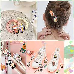50 Stück 10 Stile PVC-Kunststoff-Cabochons&nbsp;KY-CJ0001-98