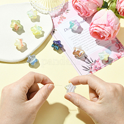 10шт 10 цвета прозрачные акриловые бусины&nbsp;OACR-CJ0002-62