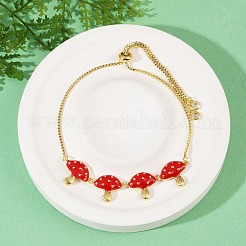 Браслеты-слайдеры с прозрачным кубическим цирконием из латуни с микропаве BJEW-Z126-03G