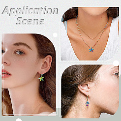 220 шт. 10 вида синтетических бирюзовых бусин&nbsp;G-ME0001-09