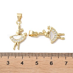 Латунные микро проложить кубического циркония подвески KK-B083-08G