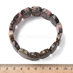 Браслеты из натуральных бусин родонита для женщин и мужчин BJEW-I323-02F