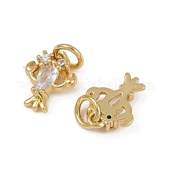 Латунные микро проложить кубического циркония подвески&nbsp;KK-Z120-01G-03